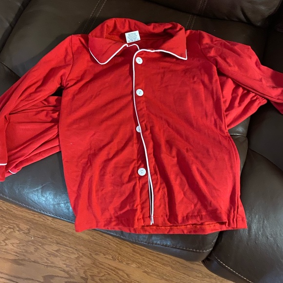 6t/7 Boys Red Christmas Pajamas - Picture 5 of 7